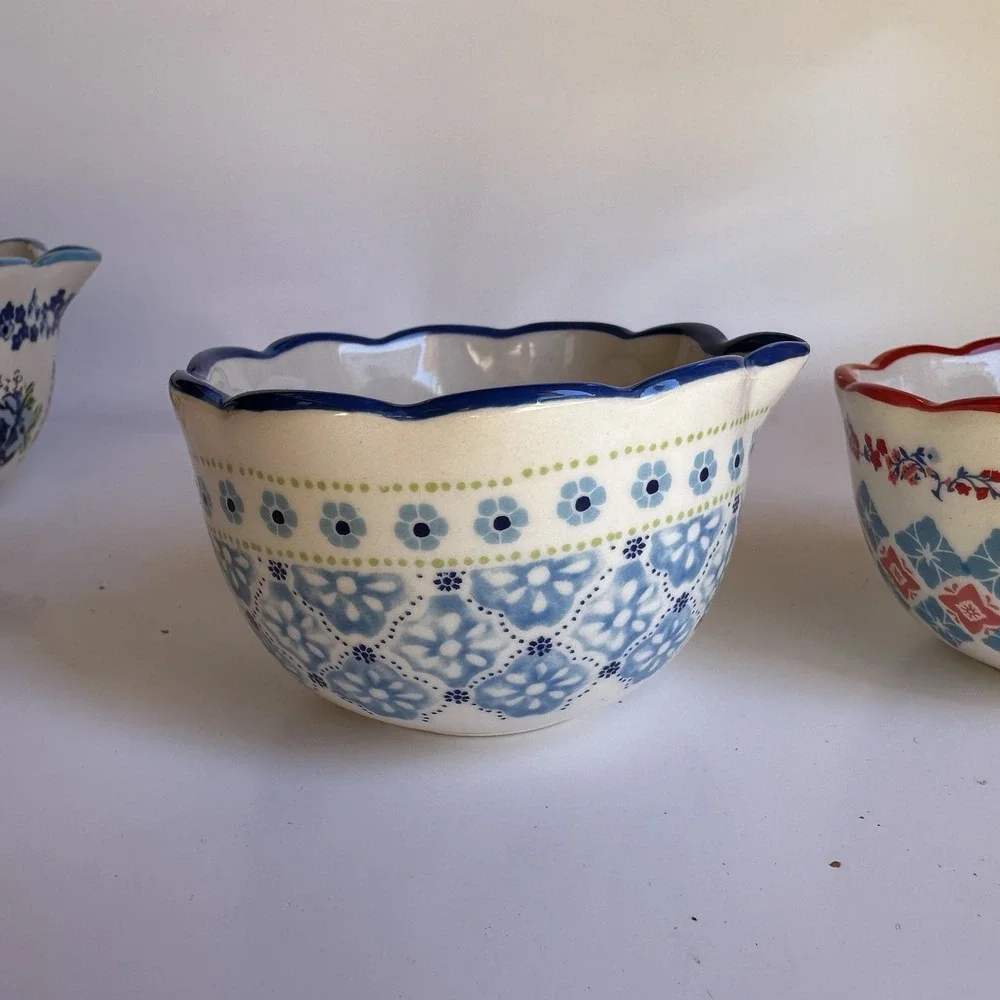 The Pioneer Woman Classic Charm Measuring Bowls Set Of 4 Floral Colorful